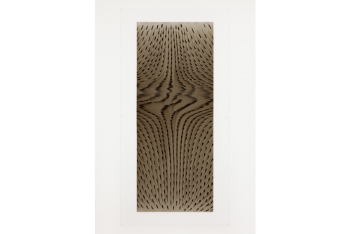 Julie Trudel, Polarisés BNN, 2014
Acrylic and gesso on plexiglas
205 x 101 cm (80 3/4” x 39 3/4”)

