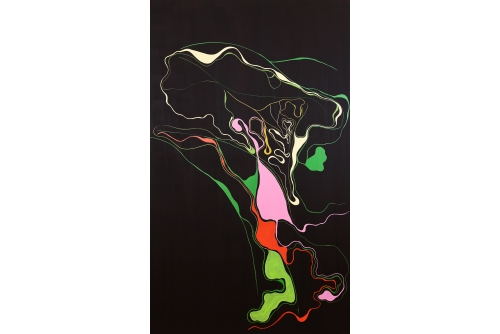 Moridja Kitenge Banza, Chiromancie #11 no8, 2020
Acrylique sur toile
152,5 x 91,5 cm (60” x 36”)
TD Bank Corporate Art Collection
