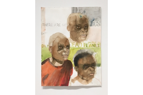 Trevor Gould, Young Activists #1, 2019
Aquarelle (NON-ENCADRÉE)
61 x 46 cm (24” x 18”)
