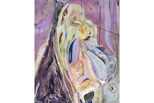 Manuel Mathieu, St Jack 1, 2018
Mixed media on canvas
228,5 x 190,5 cm (90” x 75”)
