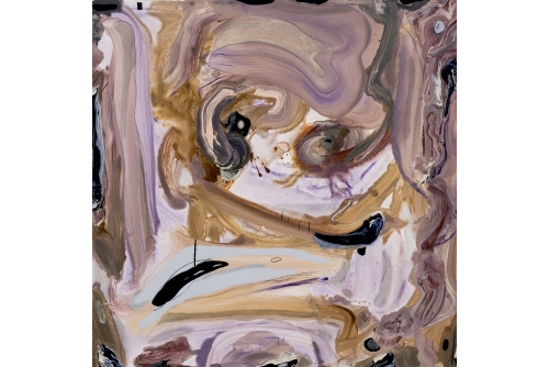 Manuel Mathieu, Black Tongue, 2021
Techniques mixtes sur toile
91,5 x 91,5 cm (36” x 36”)
Collection privée
