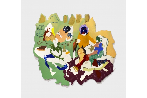 Cindy Phenix, Correspondance de mémoire, 2020
Peinture à l’huile et pastel sur papier pour huile Arches
69 x 79 cm (27” x 31”)
