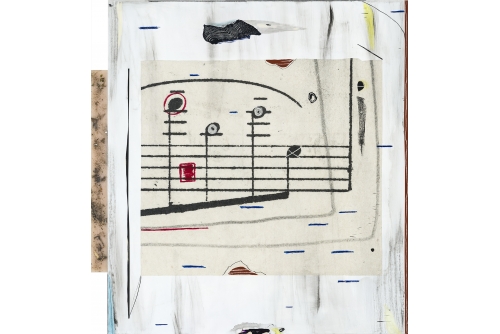 <strong>Manuel Mathieu, Study 1, 2019</strong>
Mixed media on canvas, silicone, studio dust
152,5 x 145 cm (60” x 57”)
