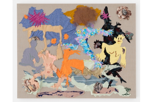 Cindy Phenix, Combination of Delight and Disturbance, 2020
Textile, huile, pastel et colle archive sur lin
123 x 152,5 cm (48” x 60″)
VENDUE
