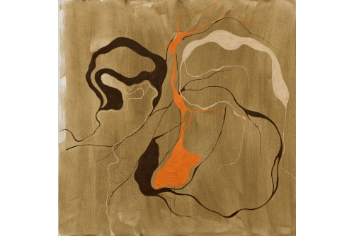 Moridja Kitenge Banza, Chiromancie #12 – Goma n°4, 2021
Acrylique et sable sur toile
122 x 122 cm (48” x 48”)
Vendue
