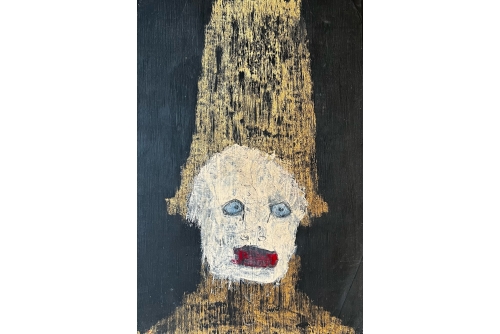 Nathan Eugene Carson, The Seer, 2020
Mixed media on paper [UNFRAMED]
46 x 30,5 cm (18” x 12”)
Sold
