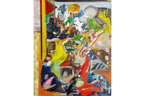 Clovis-Alexandre Desvarieux, Ministre de la moisson abondante, 2021
Acrylic on canvas
152,5 x 122 cm (60” x 48”)
Sold
