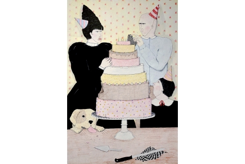 Allie Gattor, Birthday, 2022
Stylo, crayon, encre et aquarelle sur papier [ENCADRÉE)
91,5 x 61 cm (36” x 24”)
Vendue
