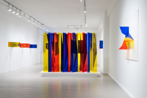 Julie Trudel – Réflexion couleur et lumière
2022, Galerie Hugues Charbonneau, Montréal, Canada
Photo : Alex Pouliot
