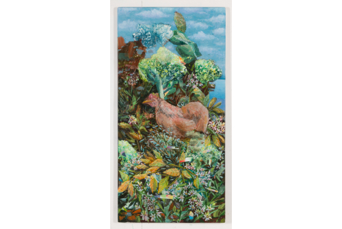 David Lafrance, Babies, 2021
Acrylique et crayon conté sur bois
123 x 61 cm (48” x 24”)
