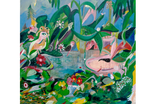Clovis-Alexandre Desvarieux, Dimansyon Lanmou, 2021
Acrylique sur toile
137,2 x 152,4 cm (54” x 60 ”)
Collection privée
