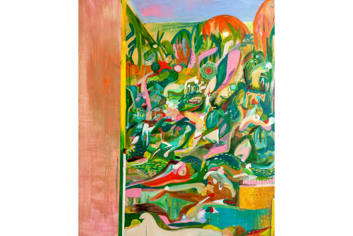 Clovis-Alexandre Desvarieux, Hymn à la terre sacrée, 2022
Acrylic on canvas
183 x 152,4 cm (72” x 60”)
