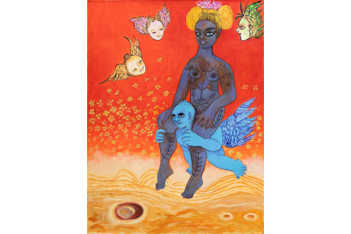 Marie-Hélène Cauvin, Ezuli Ekipaj, 2019
Acrylique sur toile
Acrylic on canvas
101,6 x 76,2 cm (40” x 30”)
Sold

