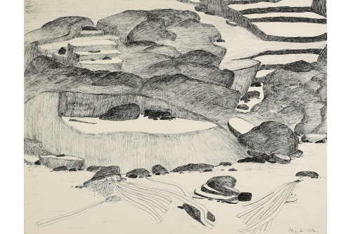 <strong>Shuvinai Ashoona, Untitled (ASHO-148-0246), 1997-1998</strong>
Graphite et encre sur papier (NON ENCADRÉE)
50,8 x 66 cm (20” x 26”)
