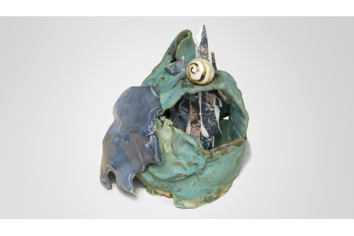 Manuel Mathieu, The Compass, 2023
Glazed ceramic
24 x 20 x 23 cm (9,5” x 8” x 9”)
$10 500 USD
