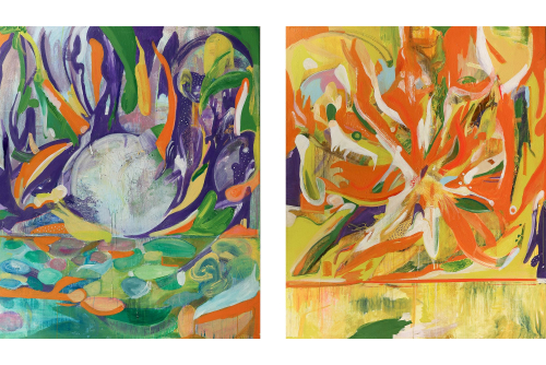 Clovis-Alexandre Desvarieux, Marasa, 2023
Acrylic on canvas
2 canvases of 183 x 152 cm (72” x 60”) each
