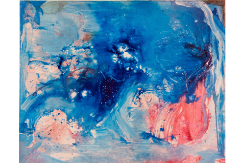 Clovis-Alexandre Desvarieux, Study on fluidity,  2023
Acrylique et encre sur toile
61 cm x 76 cm (24” x 30”)
