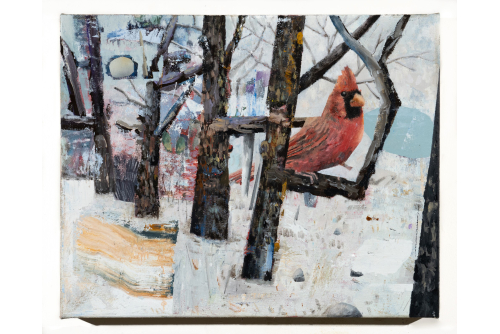 David Lafrance, Poiriers 09, 2023
Oil on canvas
40,6 x 50,8 cm (16” x 20”)
