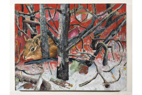 David Lafrance, Poiriers 11, 2023
Oil on canvas
40,6 x 50,8 cm (14” x 18”)
