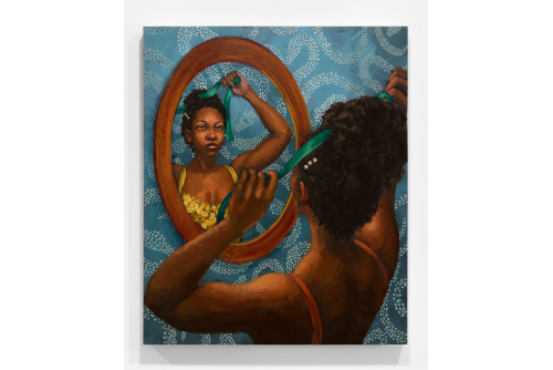 Marie-Danielle Duval, Soie verte, 2024
Acrylique sur panneau de bois
91.5 x 76.2 cm (36” x 30”)
Vendue
