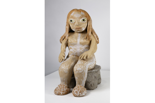 Kimberly Orjuela, Universe Downloads, 2024
Terracotta
31 x 23 x 41 cm (12.25” x 9” x 16”)
Sold
